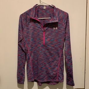 Multi-colored Under Armour half zip pullover